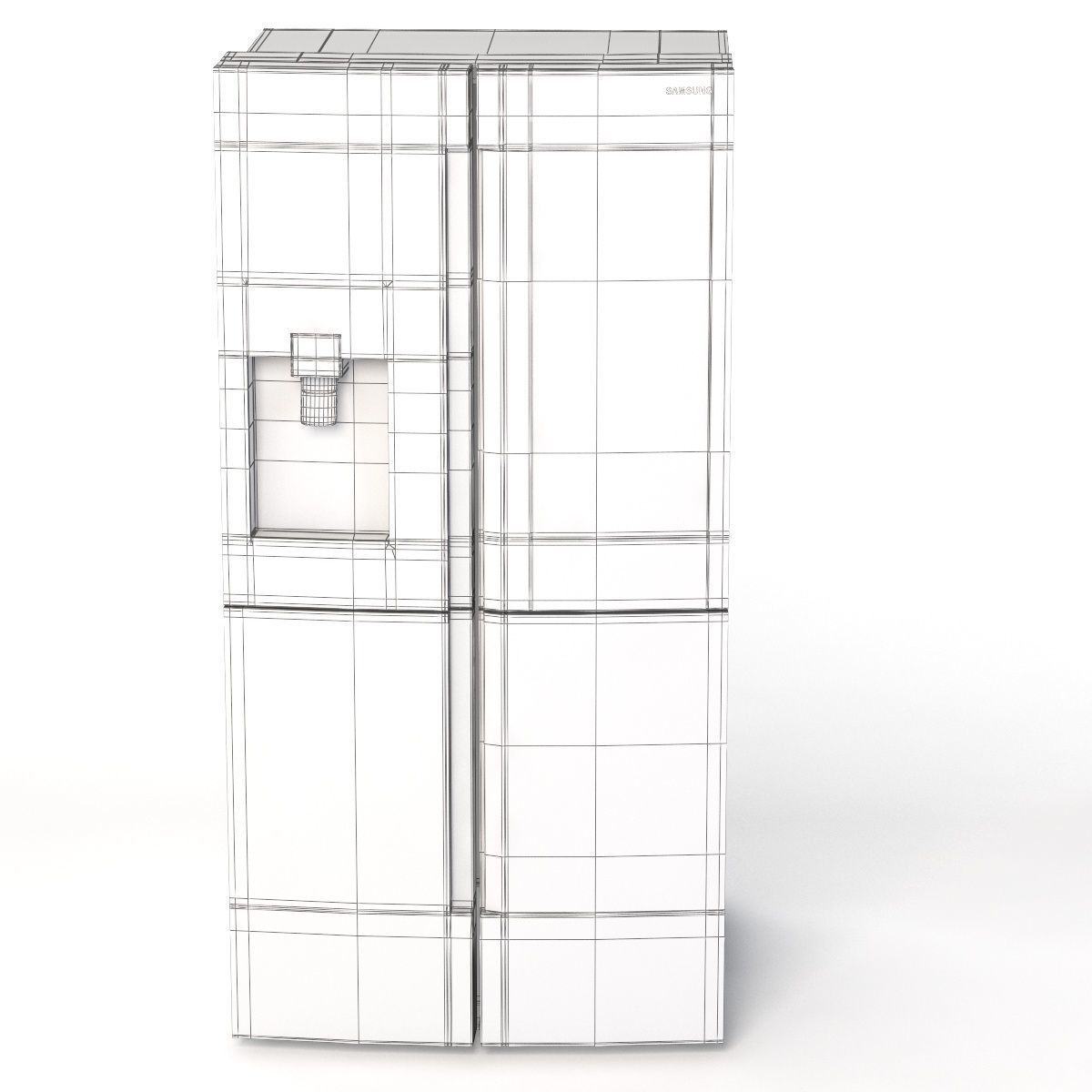 Samsung 28 cu ft Capacity 4 Door Flex Refrigerator with Family 3D model_11