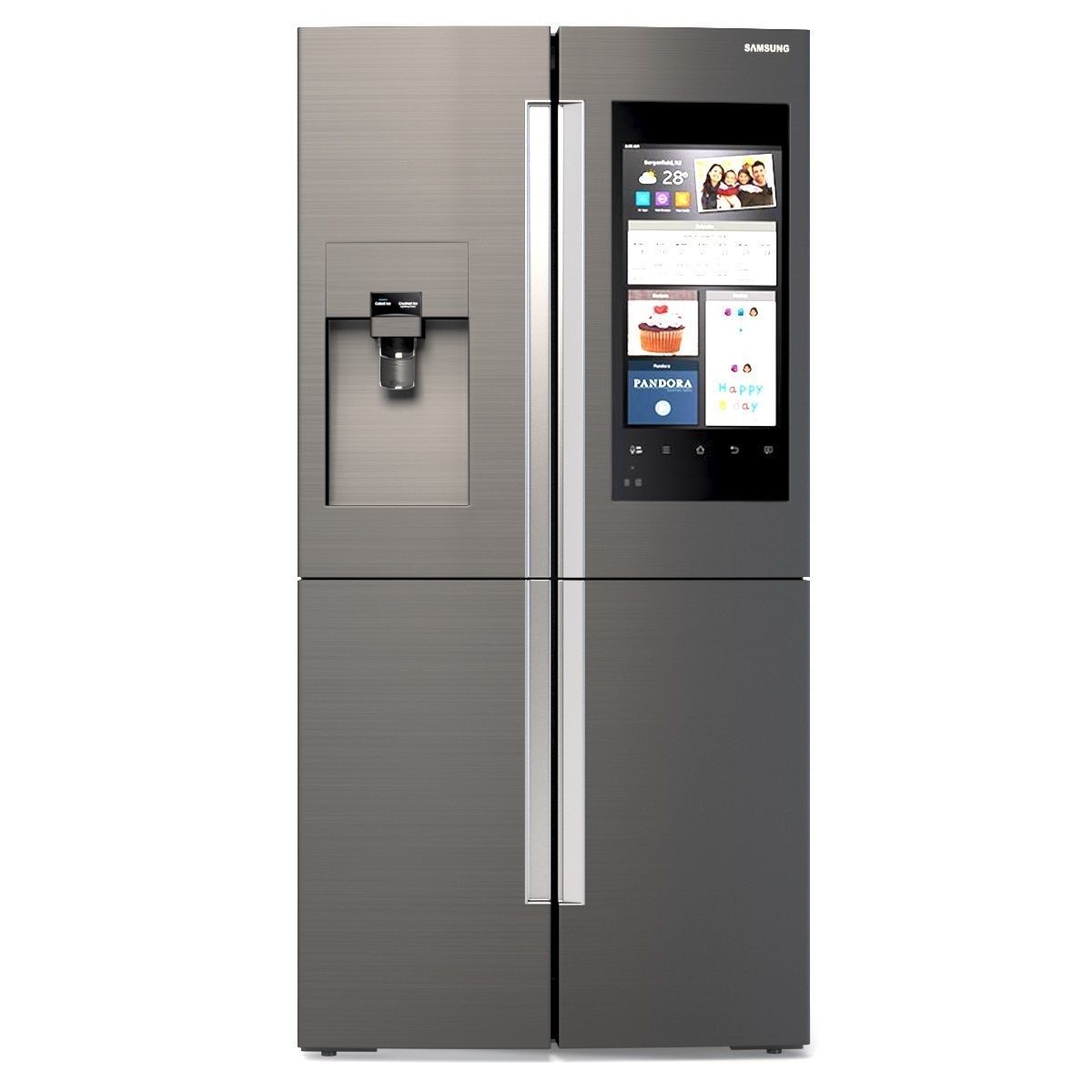 Samsung 28 cu ft Capacity 4 Door Flex Refrigerator with Family 3D model_3