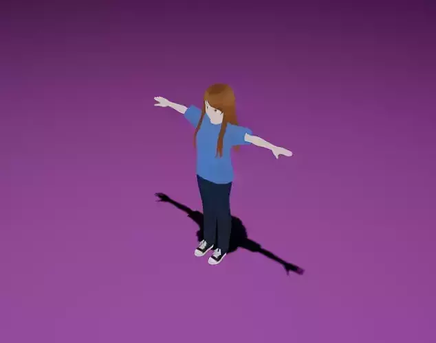 Anime Girl Character - Basic Style 3