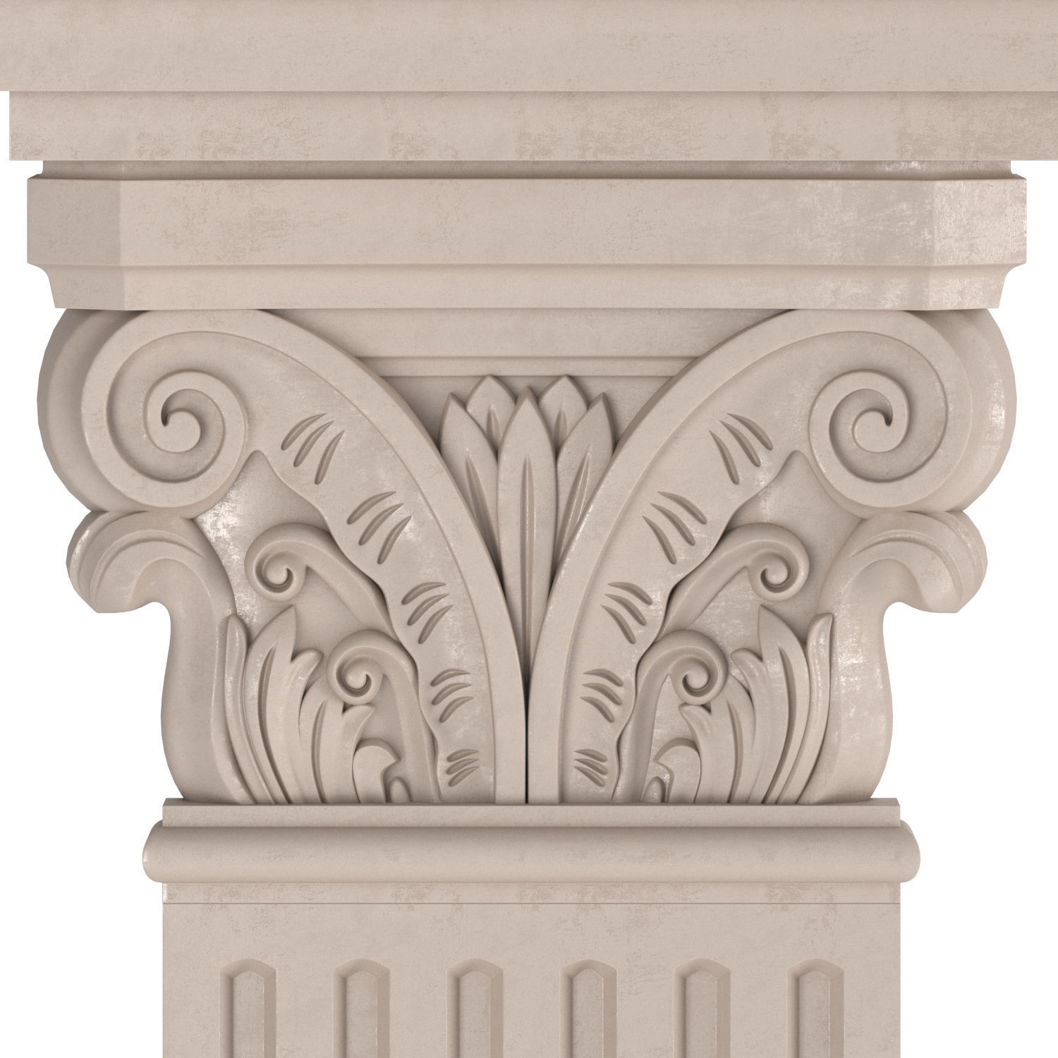 Classic facade element 3D model | CGTrader