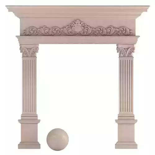 Classic facade element  3D model