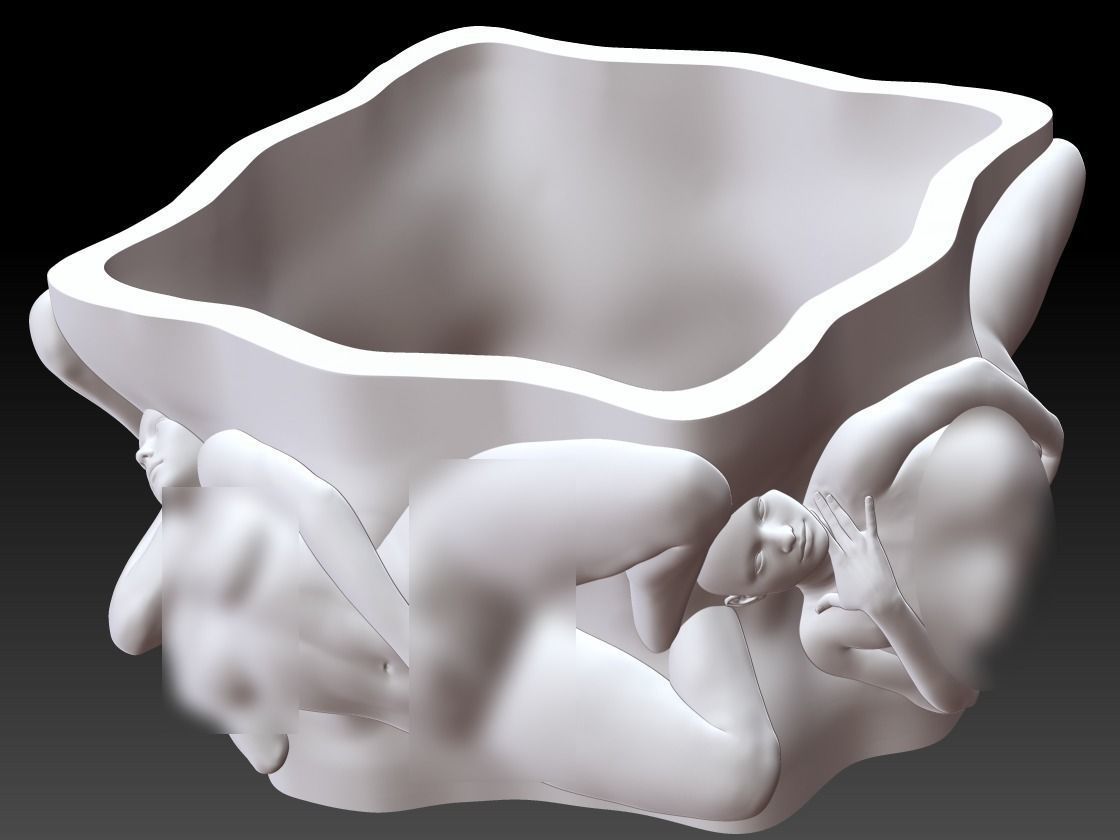 GIRL BODY VASE 3 3D print model_1