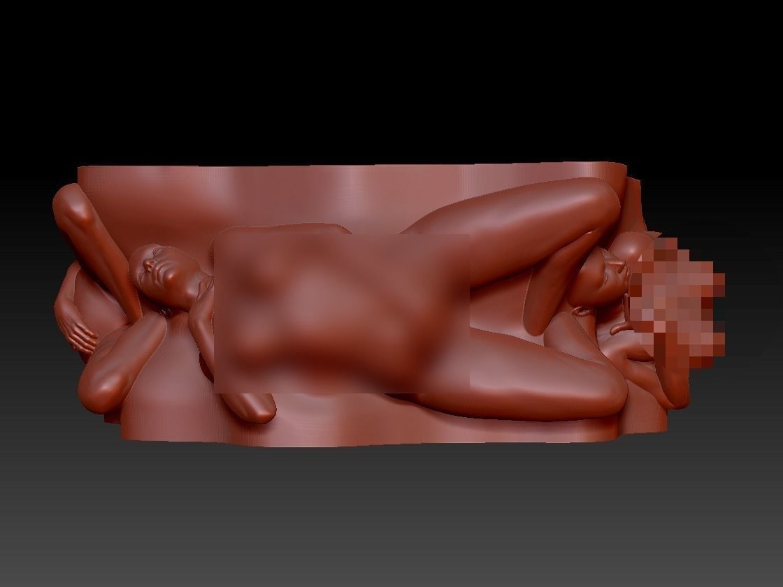 GIRL BODY VASE 3 3D print model_3