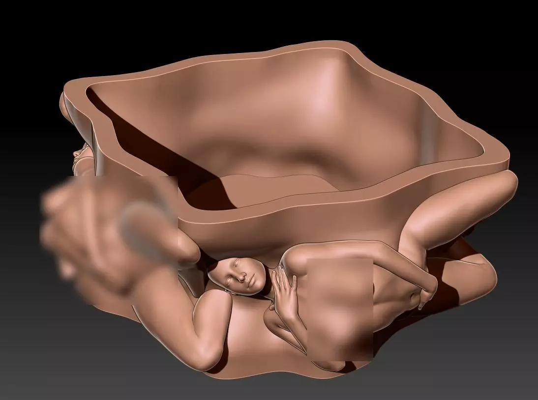 GIRL BODY VASE 3 3D print model_0