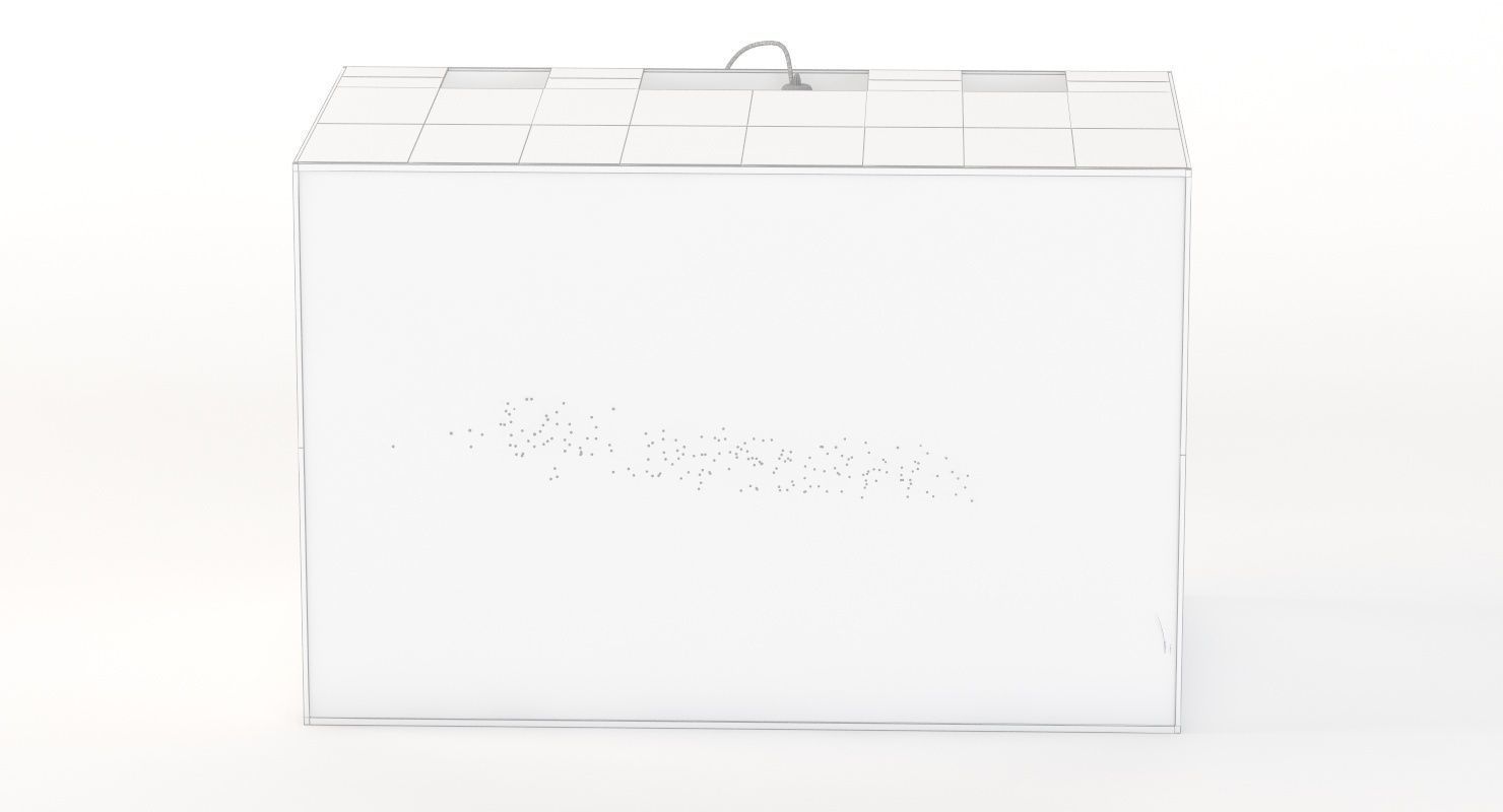 Rectangular Glass Aquarium 3D model_10