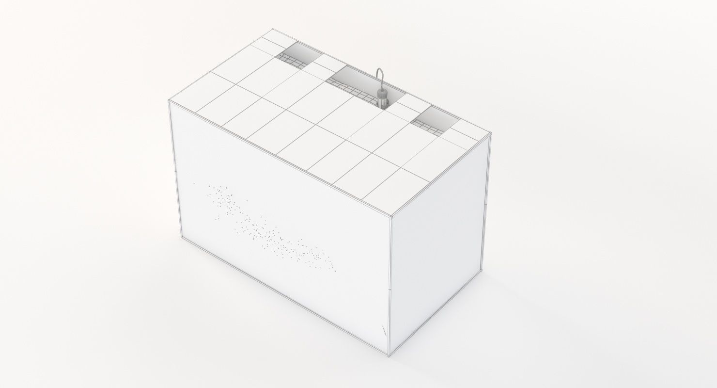 Rectangular Glass Aquarium 3D model_11