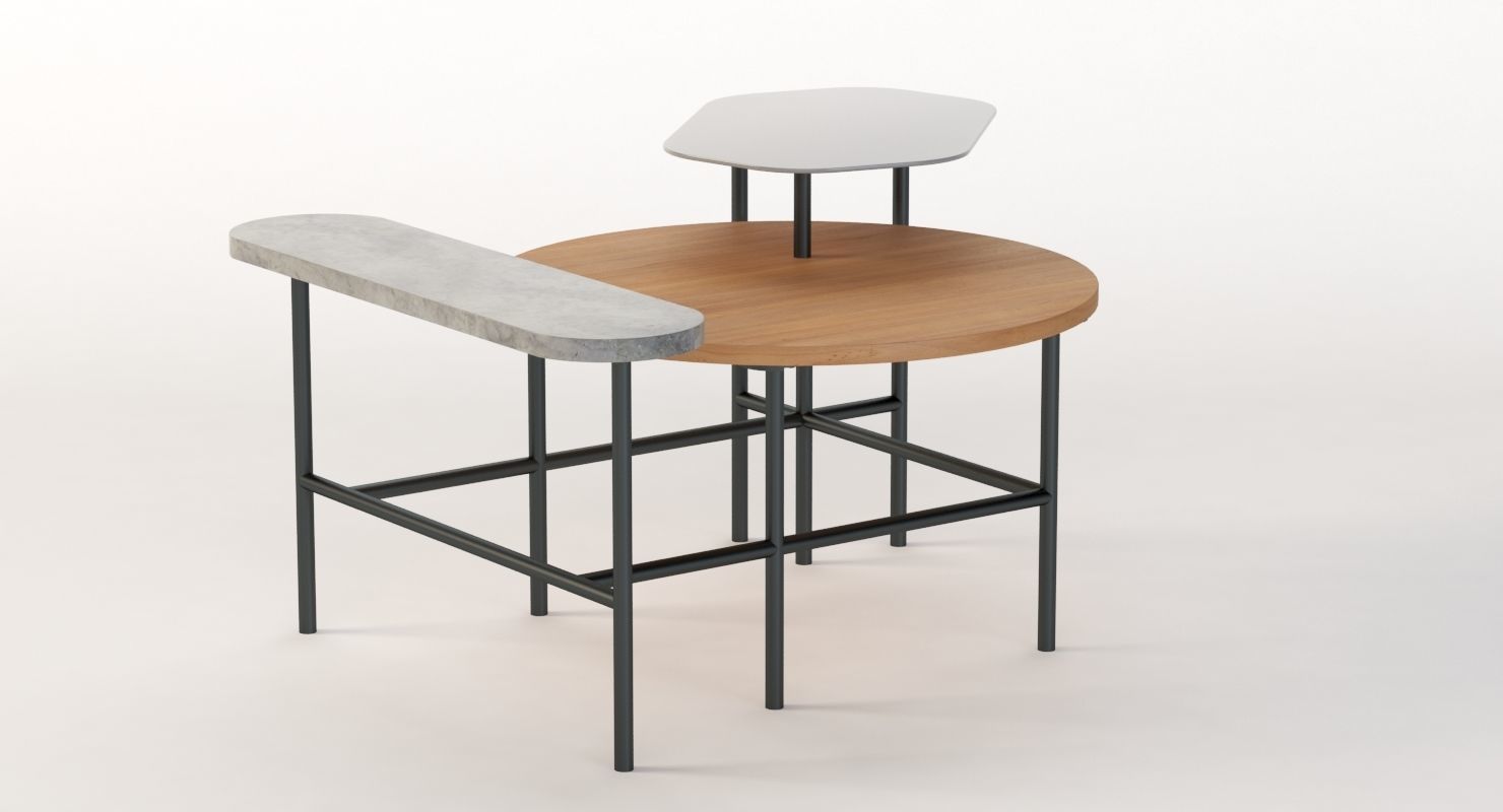 Palette Table Jh6 3D model_3