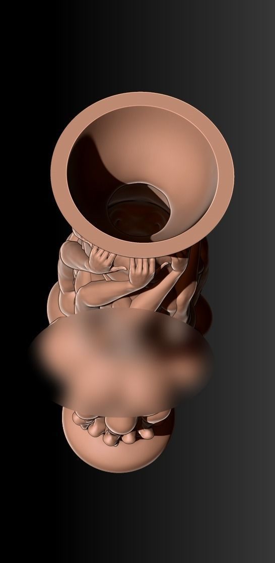GIRL BODY VASE 4 3D print model_3