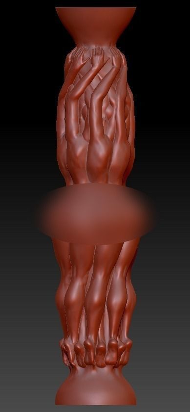 GIRL BODY VASE 4 3D print model_1