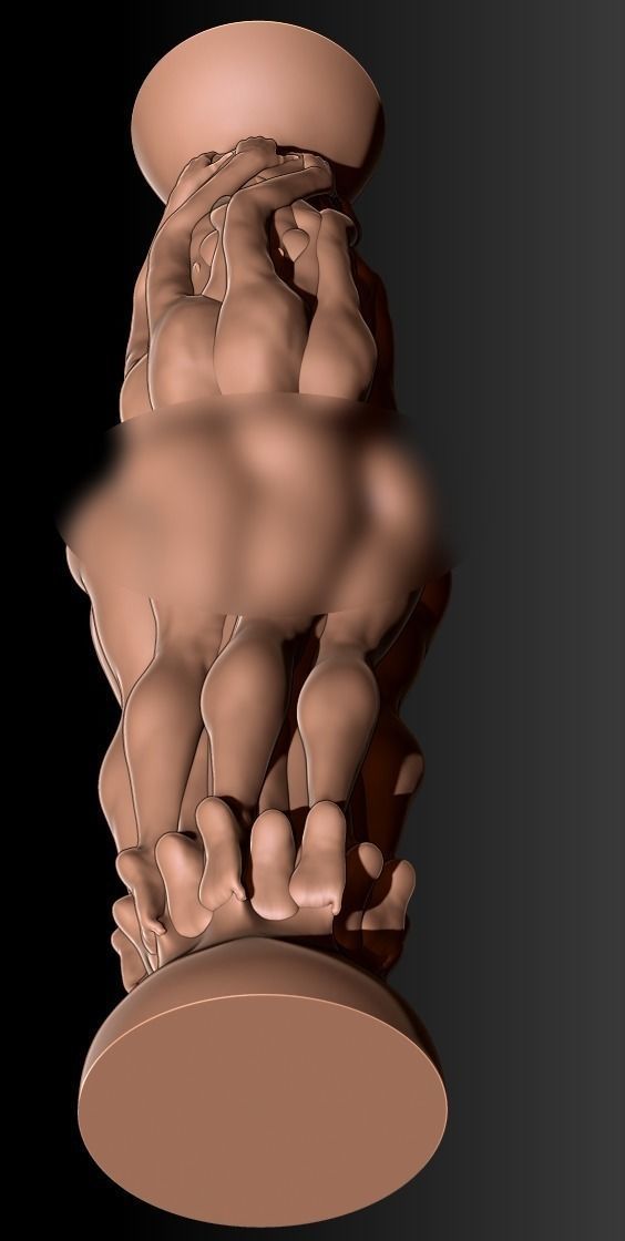 GIRL BODY VASE 4 3D print model_5