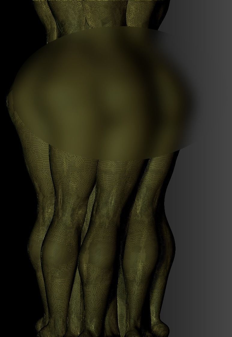 GIRL BODY VASE 4 3D print model_6