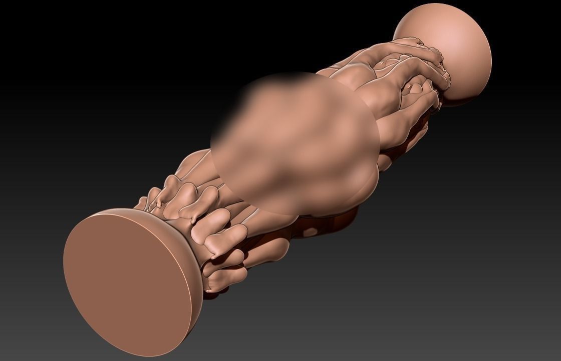 GIRL BODY VASE 4 3D print model_7