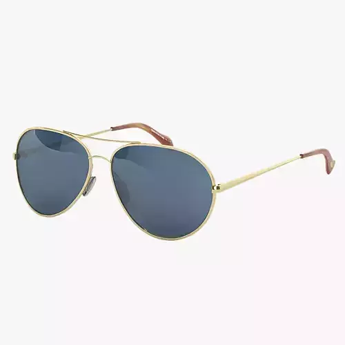 Oliver Peoples Sayer Gold Arctic Blue Mirror Sunglass