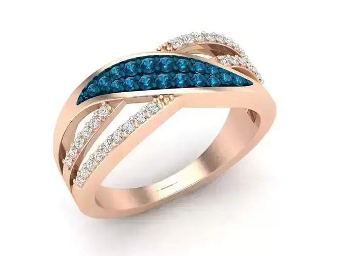 AV 371 Ladies Split Shank Cocktail Fashion Right Hand Ring