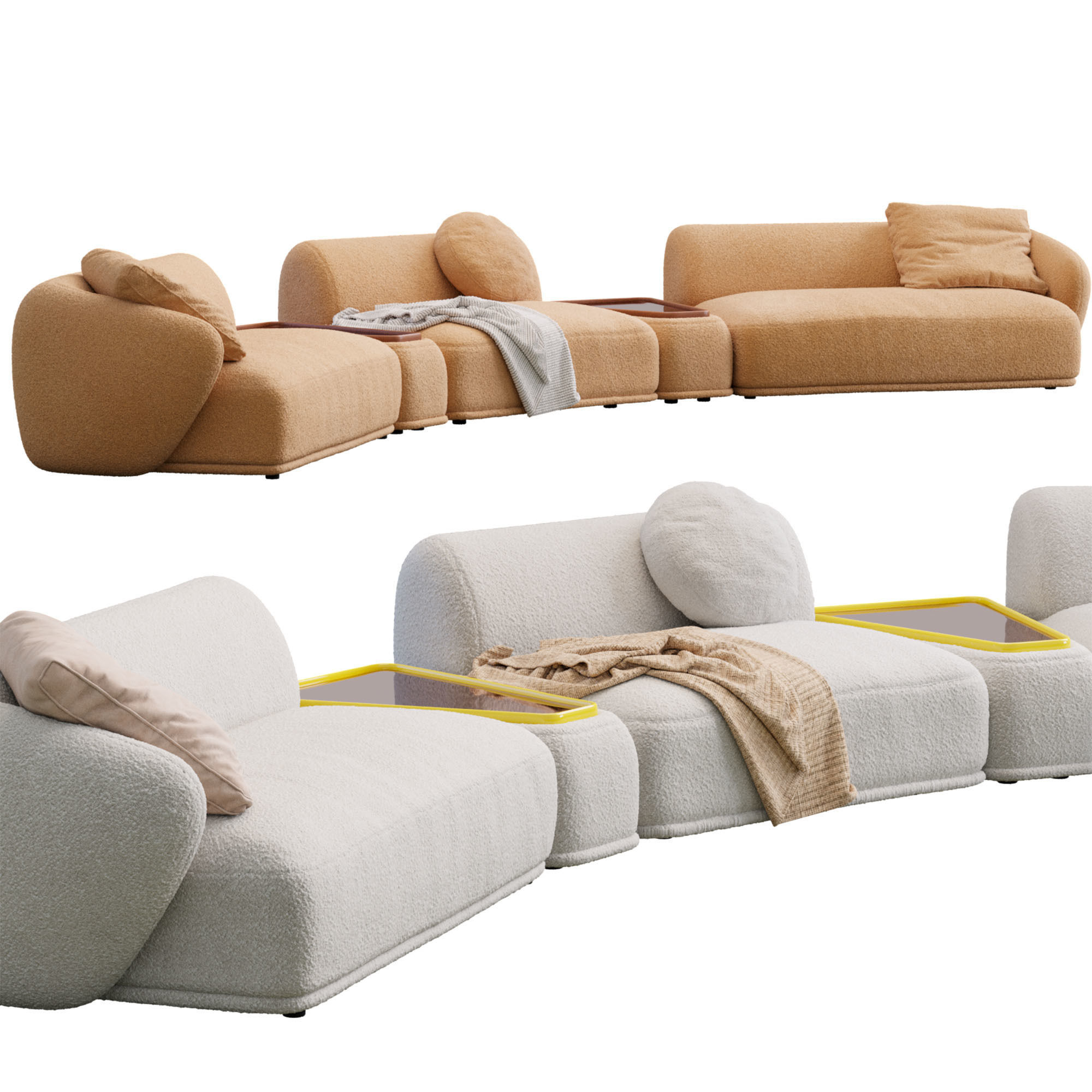 Sofa Rene By Meridiani 3D model_3