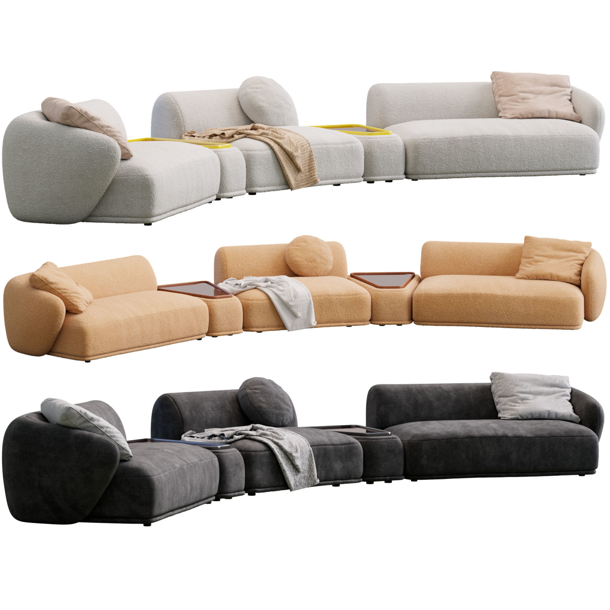 Sofa Rene By Meridiani 3D model_6