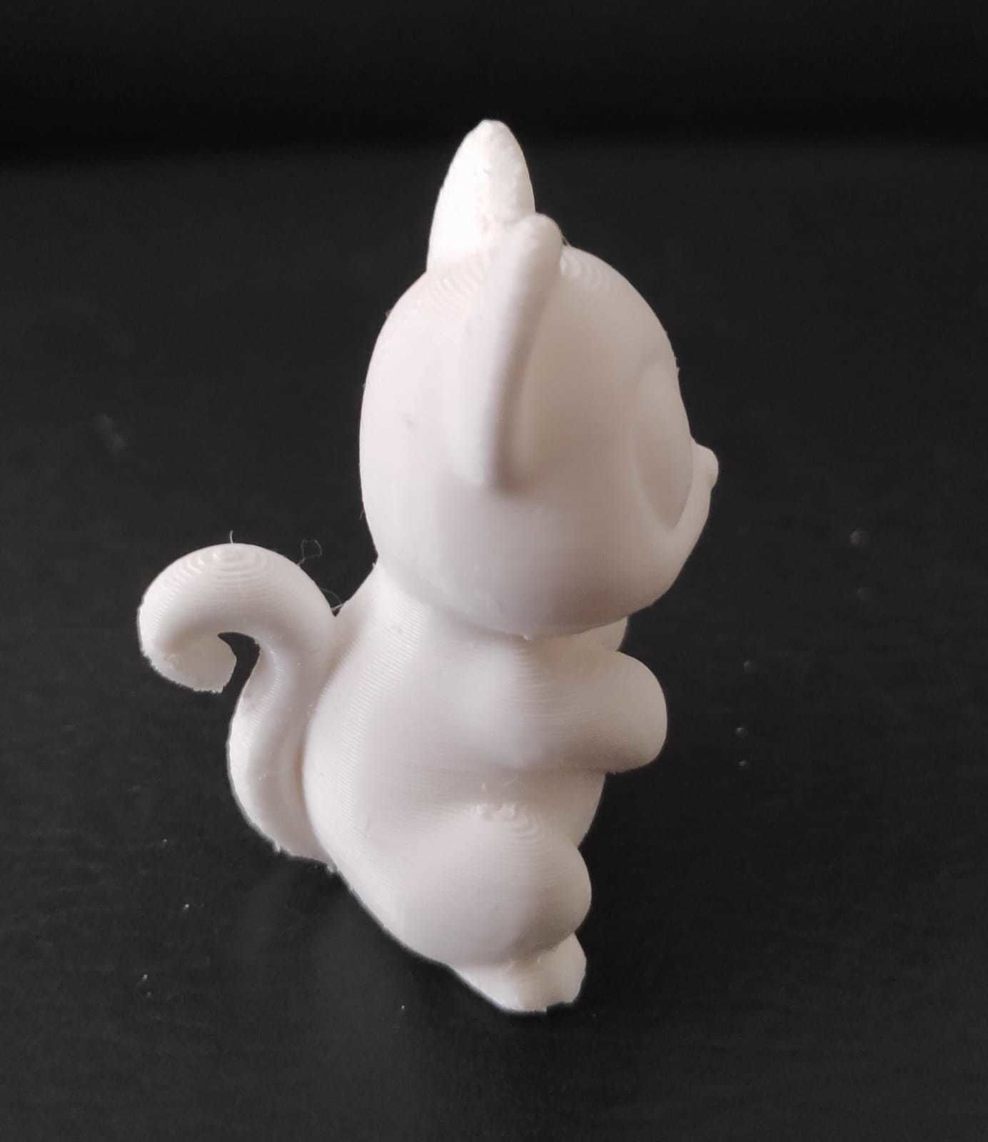 Sitting Cat Big Eyes 3D print model_8