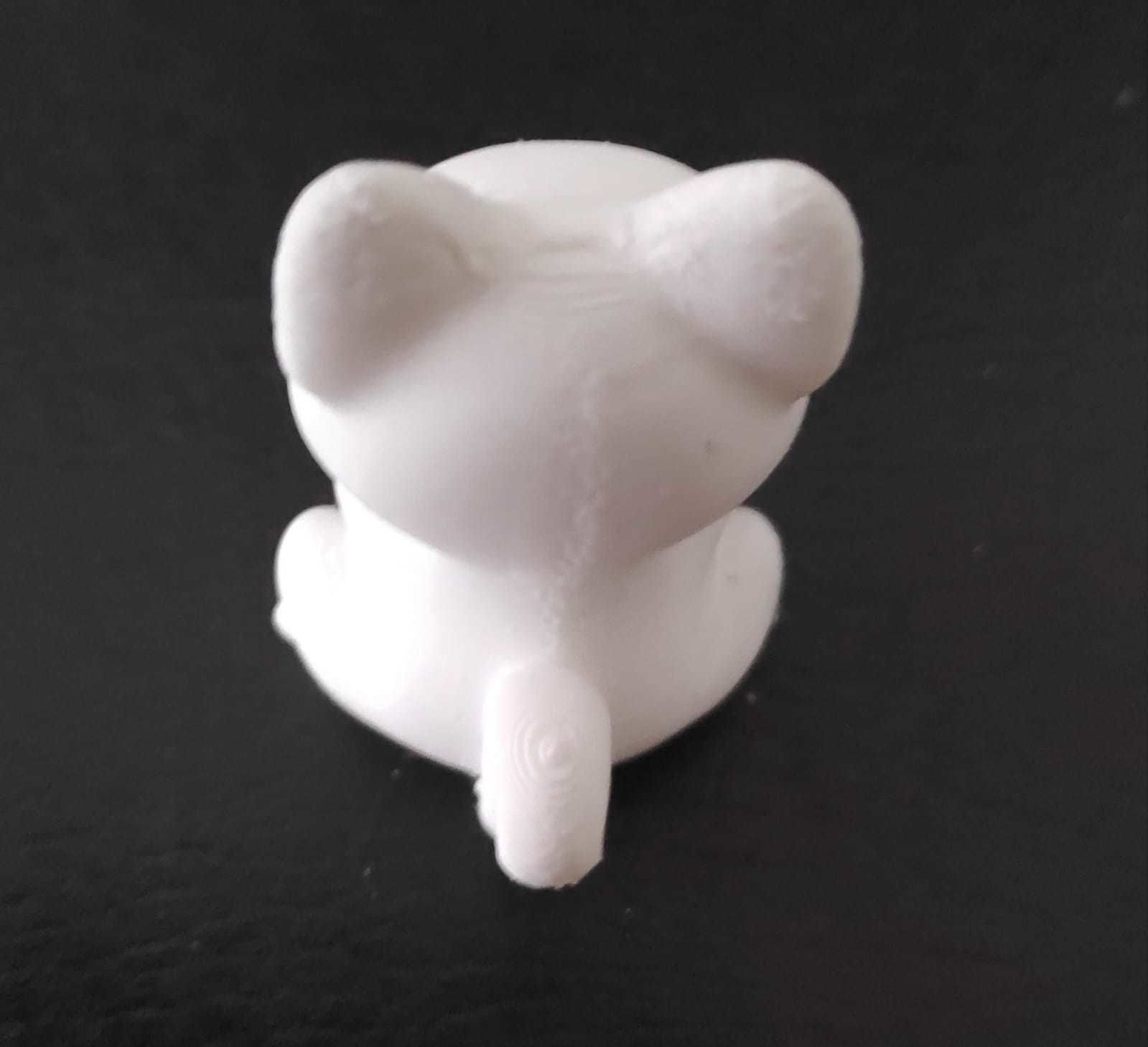 Sitting Cat Big Eyes 3D print model_13