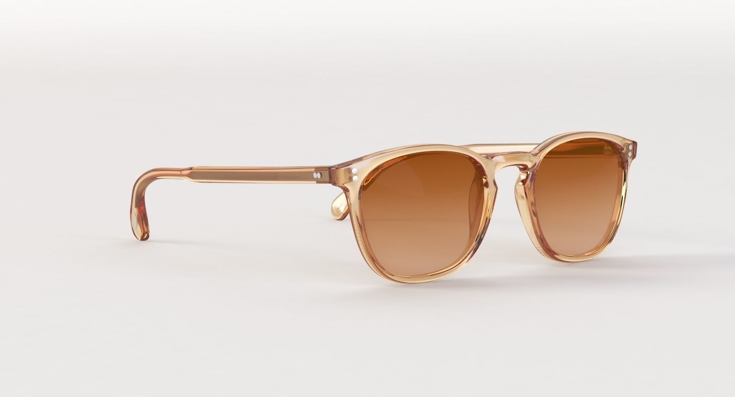 Oliver Peoples Finley Esq Sun Blush Rose Quartz Mirror Sunglass 3D model_2