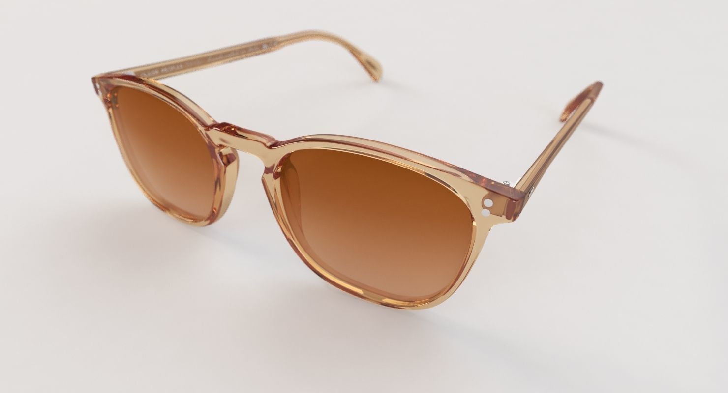 Oliver Peoples Finley Esq Sun Blush Rose Quartz Mirror Sunglass 3D model_8