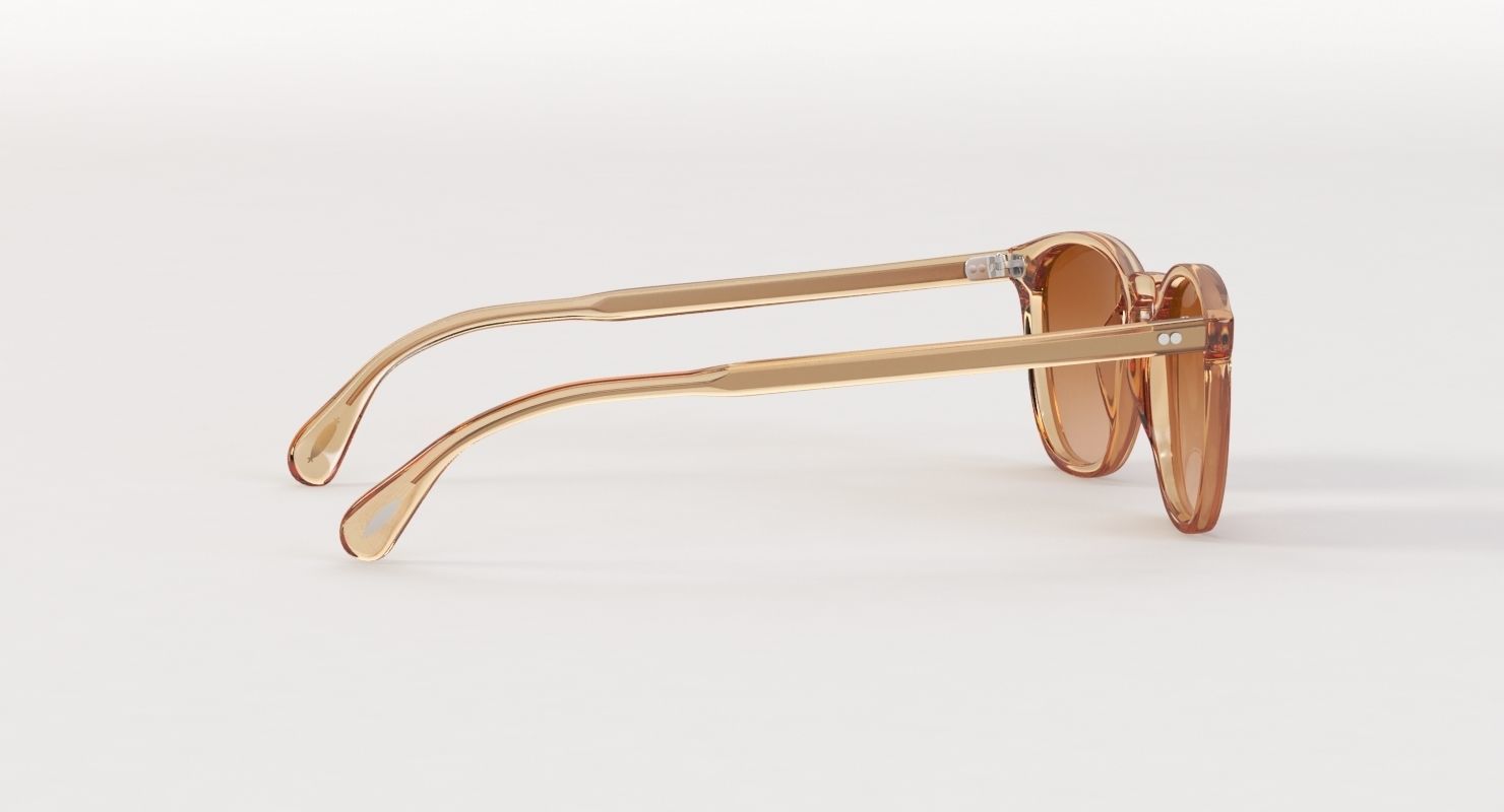 Oliver Peoples Finley Esq Sun Blush Rose Quartz Mirror Sunglass 3D model_3