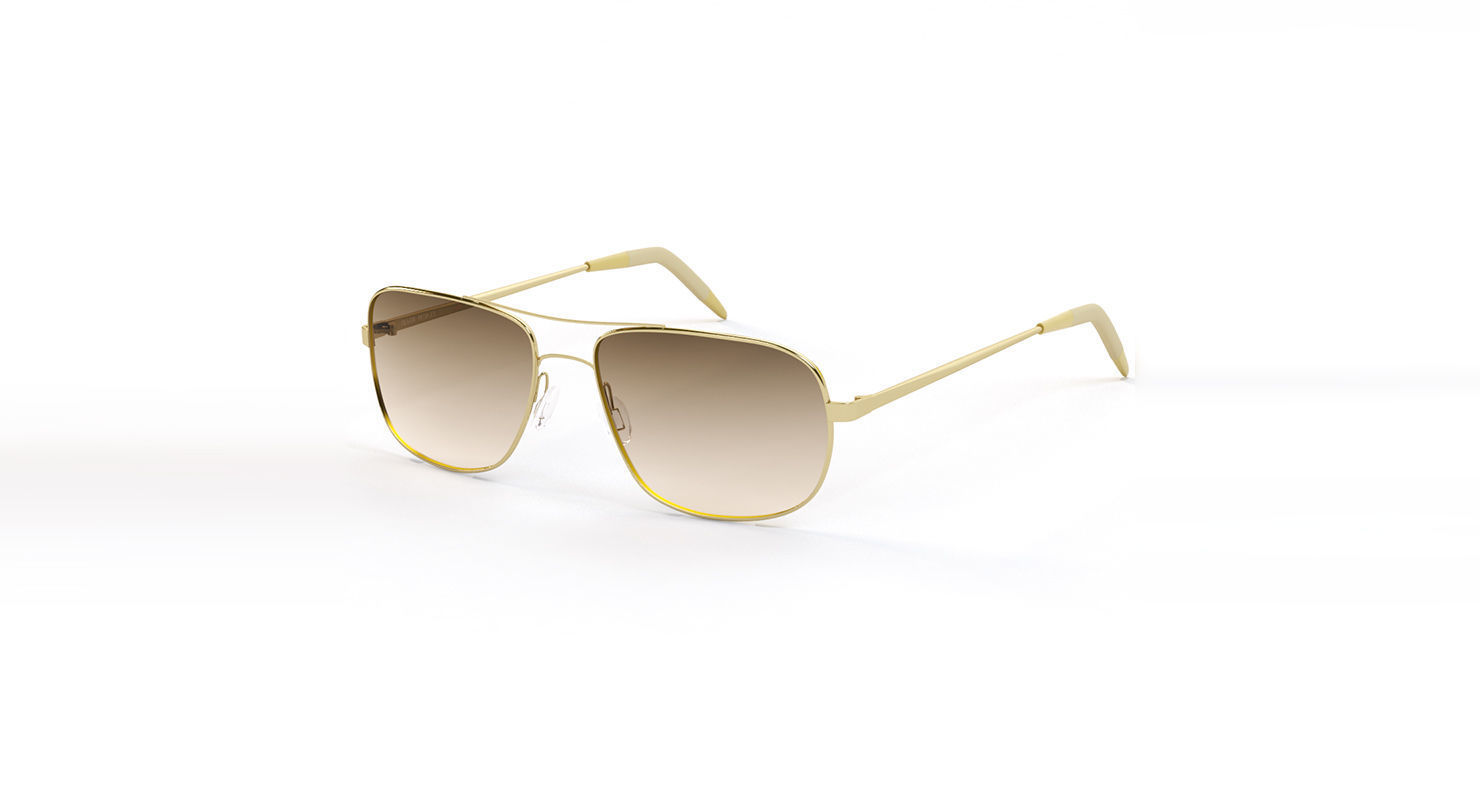 Oliver Peoples Clifton Gold Chrome Olive Photochromic Sunglass 3D model_10