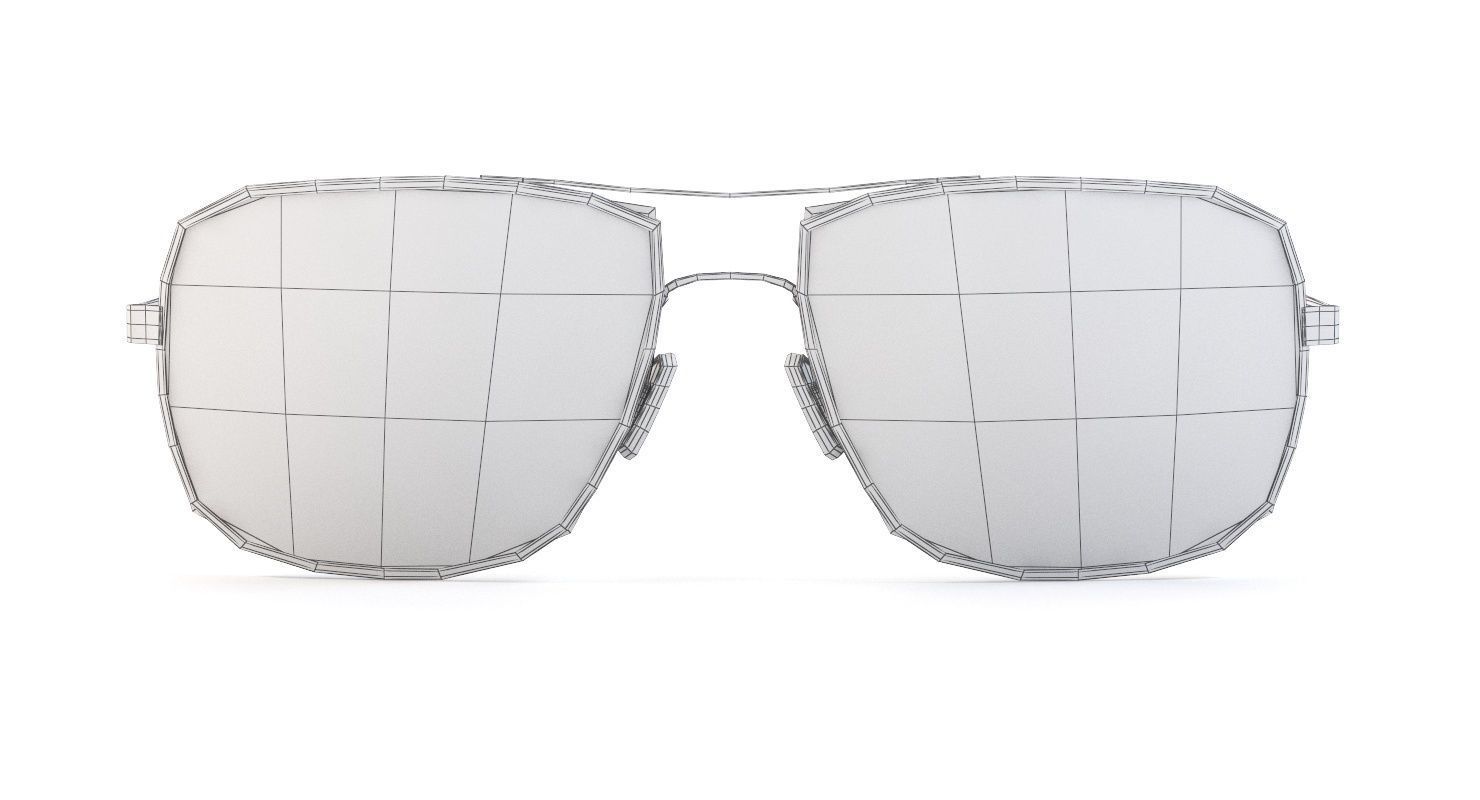 Oliver Peoples Clifton Gold Chrome Olive Photochromic Sunglass 3D model_11