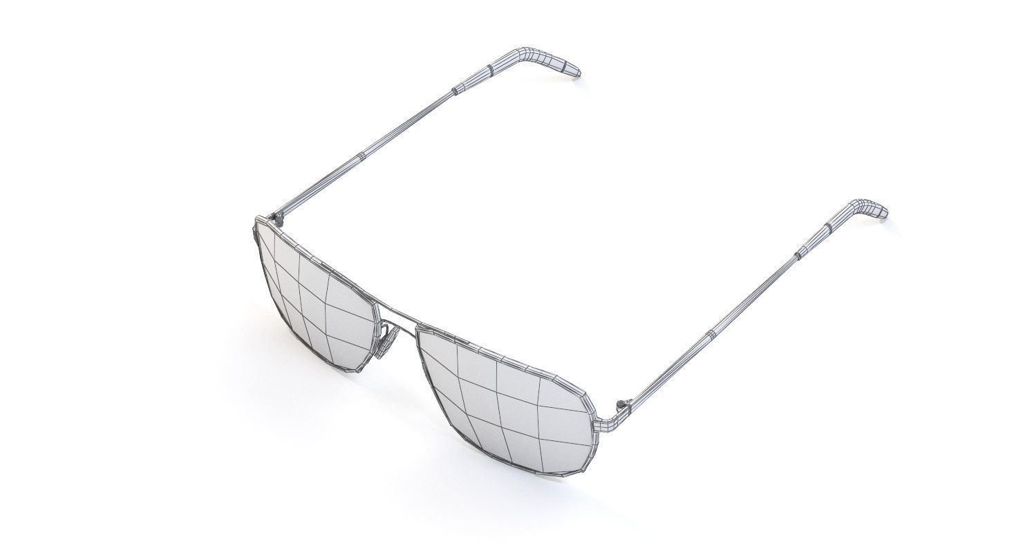 Oliver Peoples Clifton Gold Chrome Olive Photochromic Sunglass 3D model_12