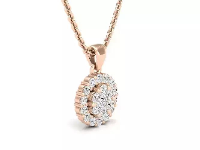AV 373 Diamond Flower Pendant for woman