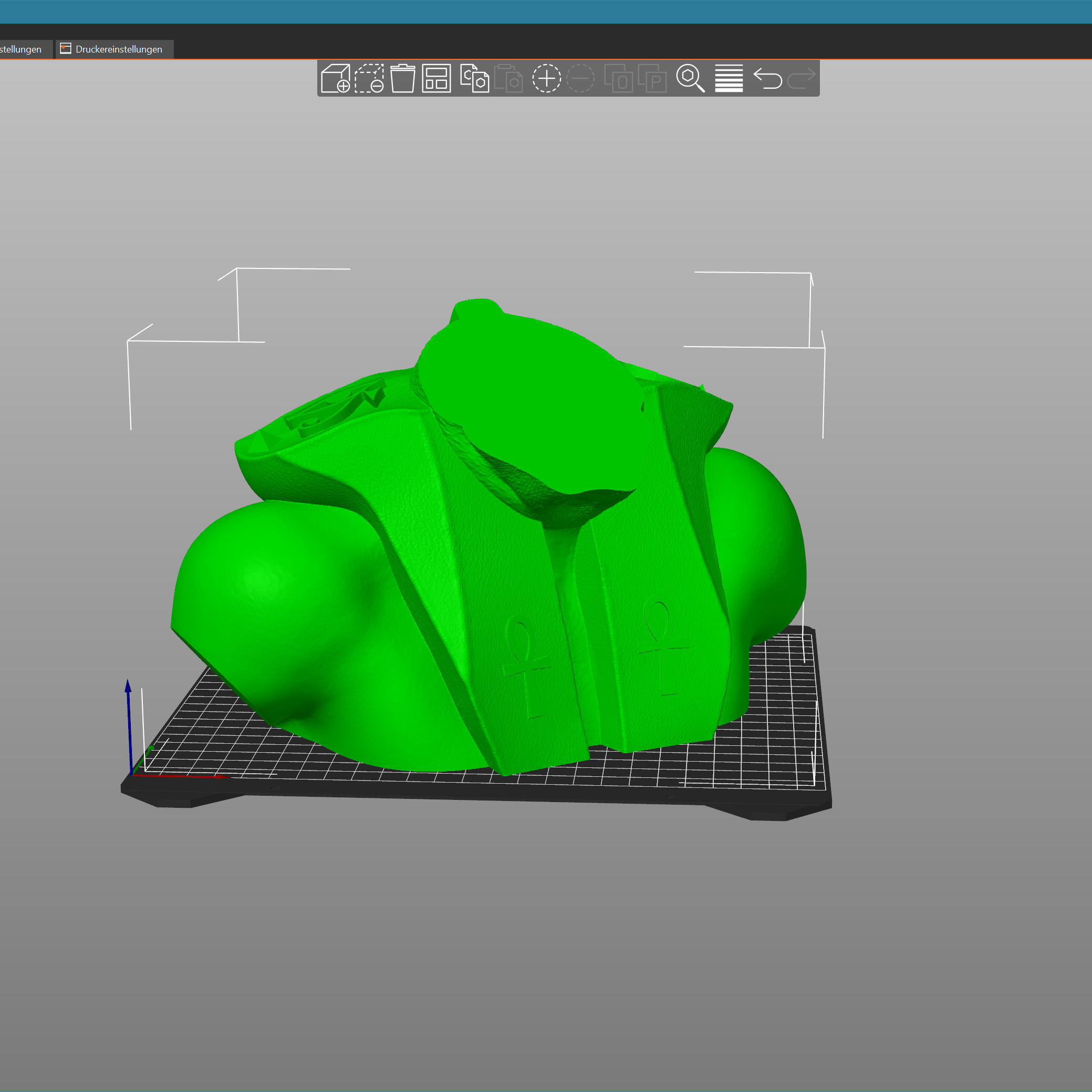 Dog Bulldog Anubis 3D print model_12