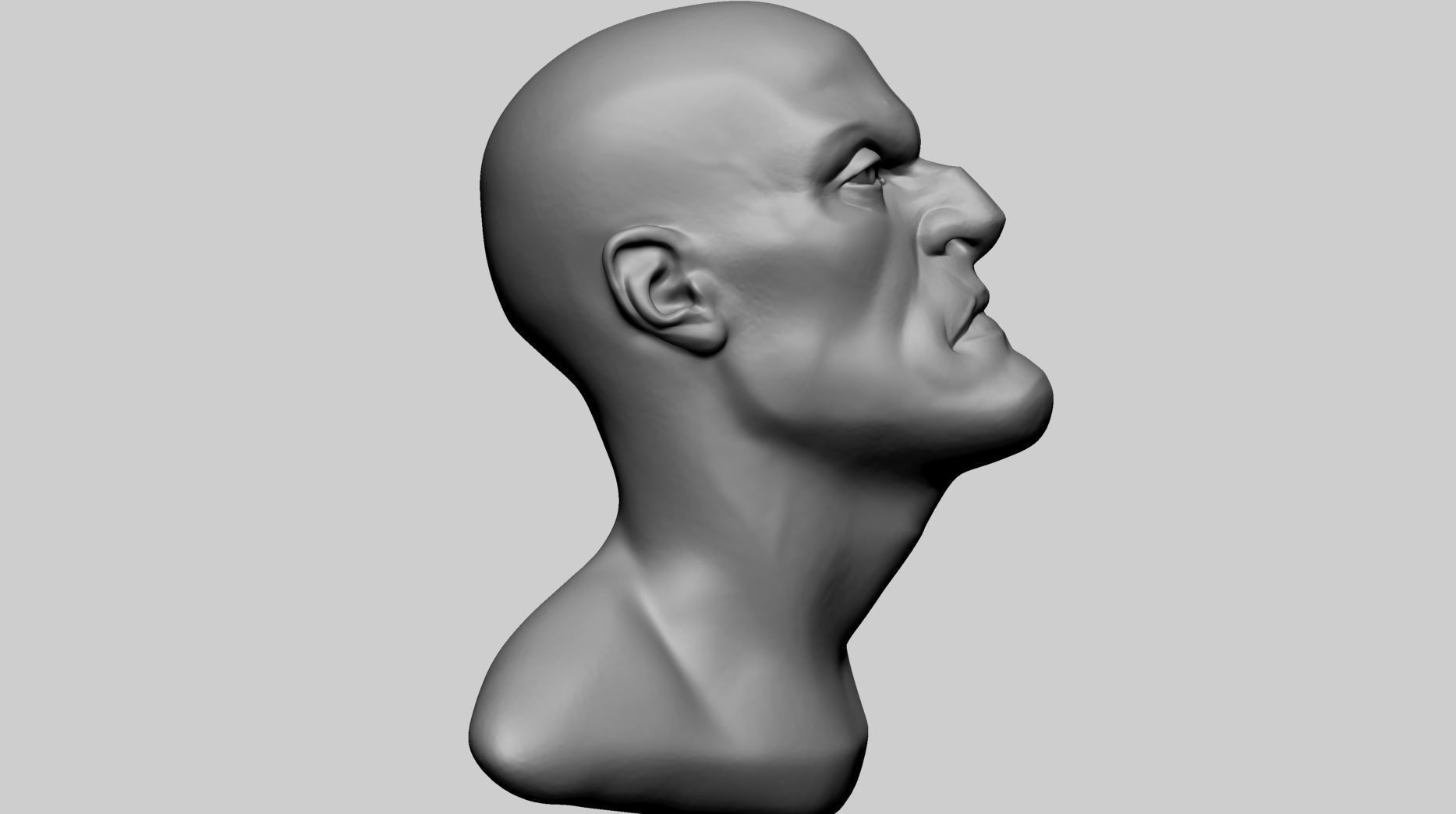 Stylized Male Head D 3D model_2