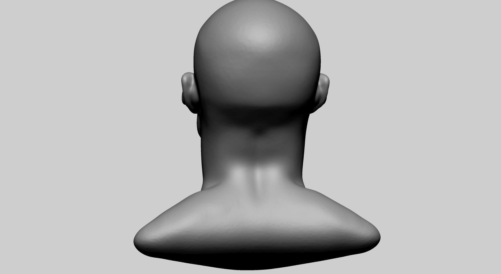 Stylized Male Head D 3D model_4