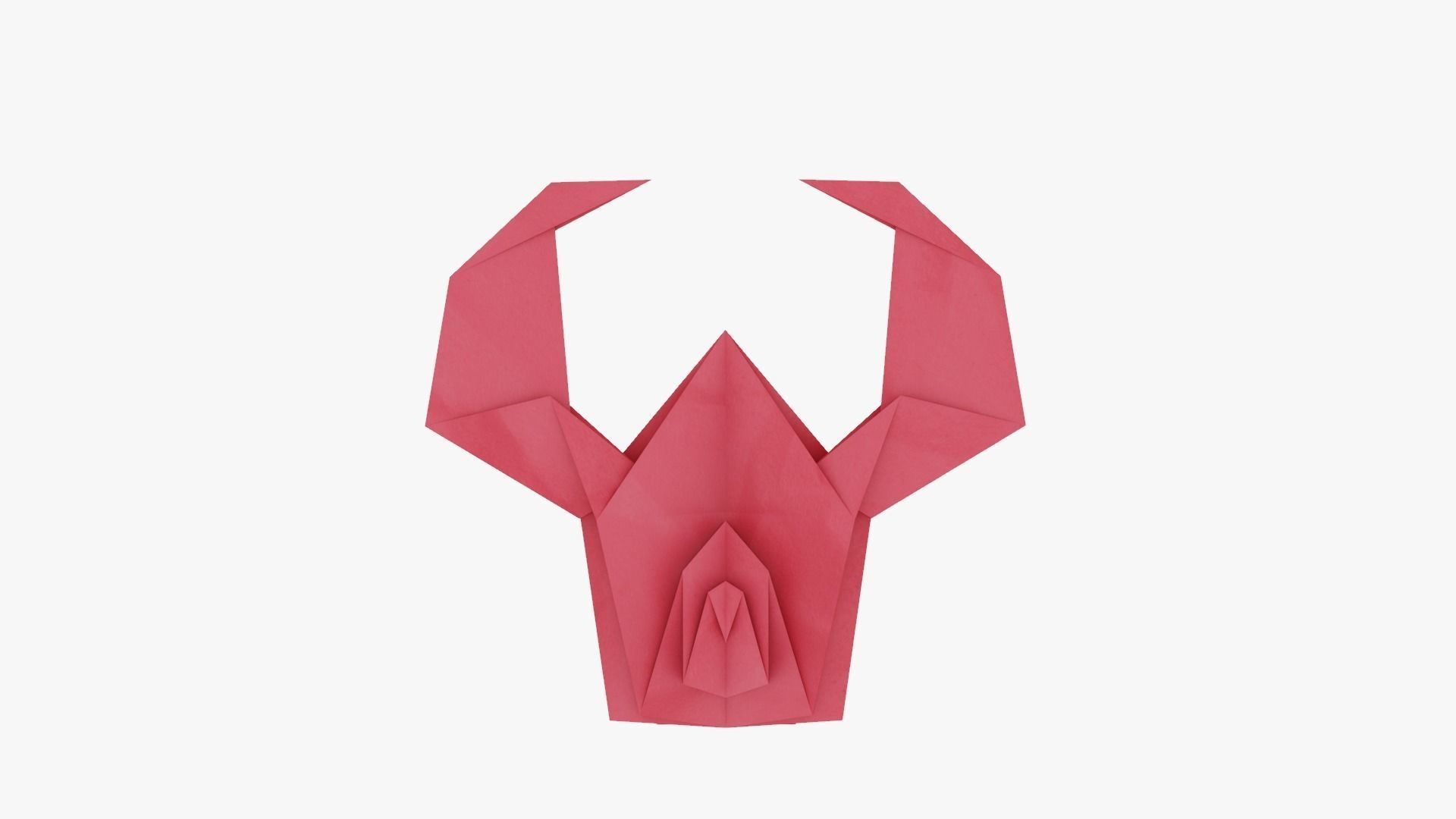 Origami Scorpion Low-poly 3D model_6