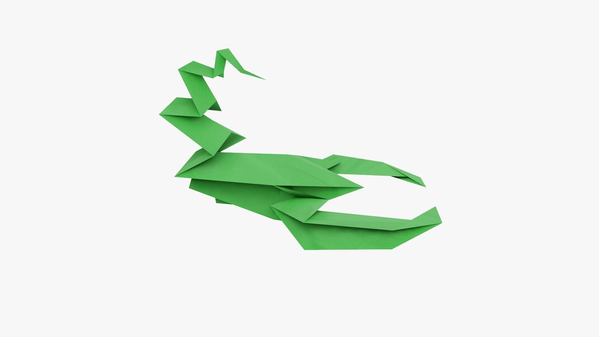 Origami Scorpion Low-poly 3D model_3