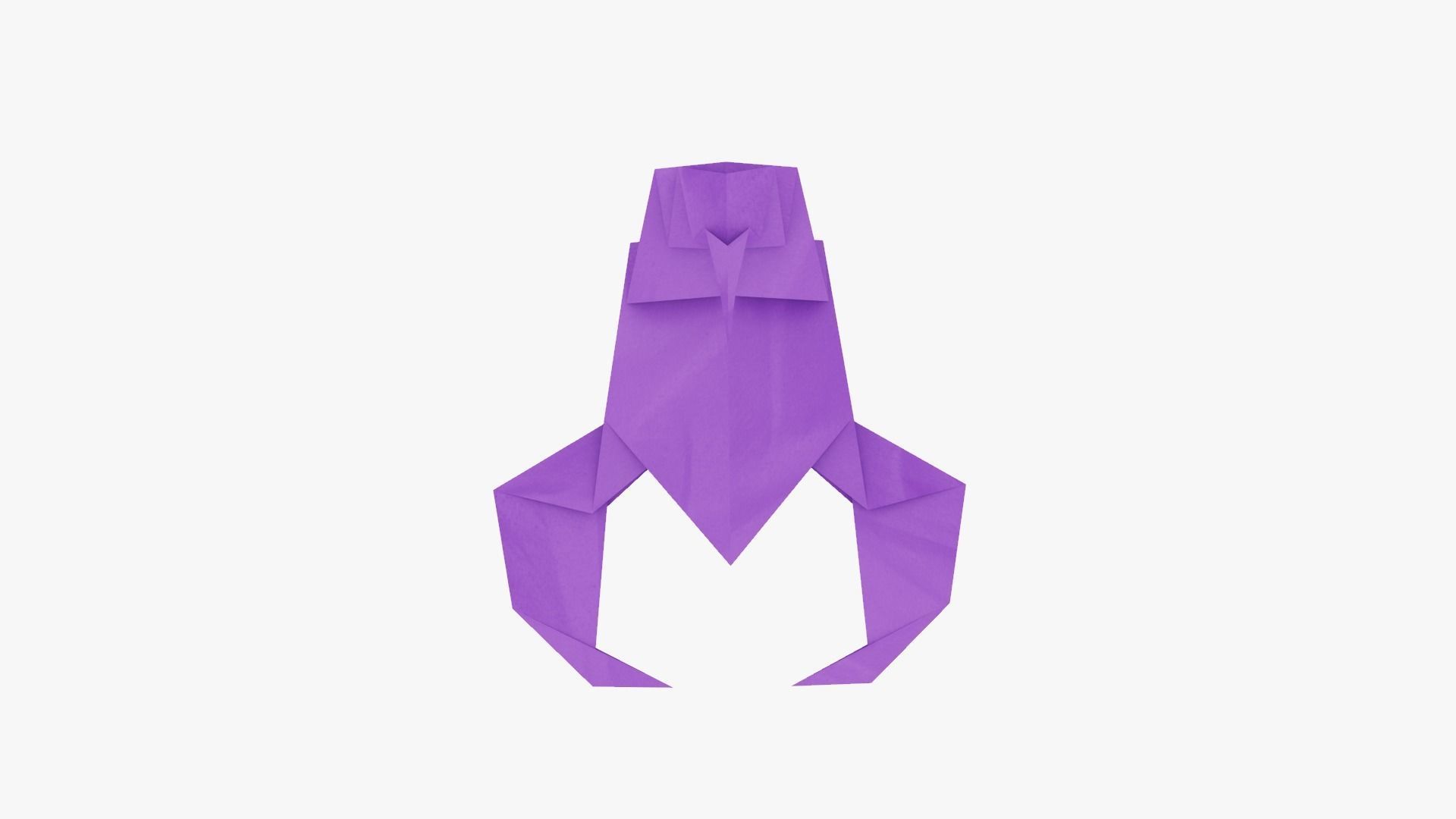 Origami Scorpion Low-poly 3D model_5