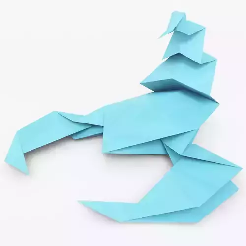 Origami Scorpion Low-poly 3D model