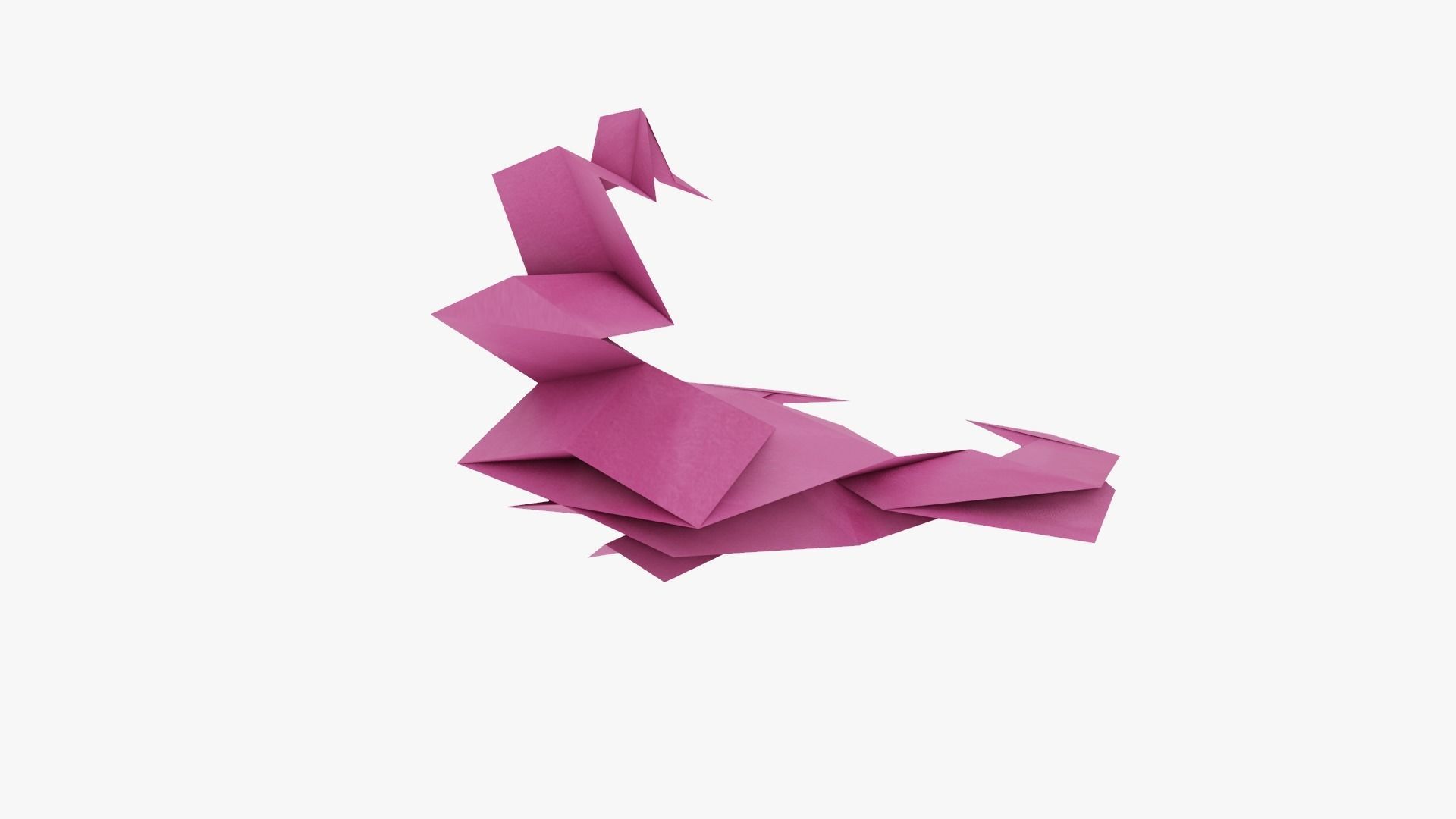 Origami Scorpion Low-poly 3D model_7