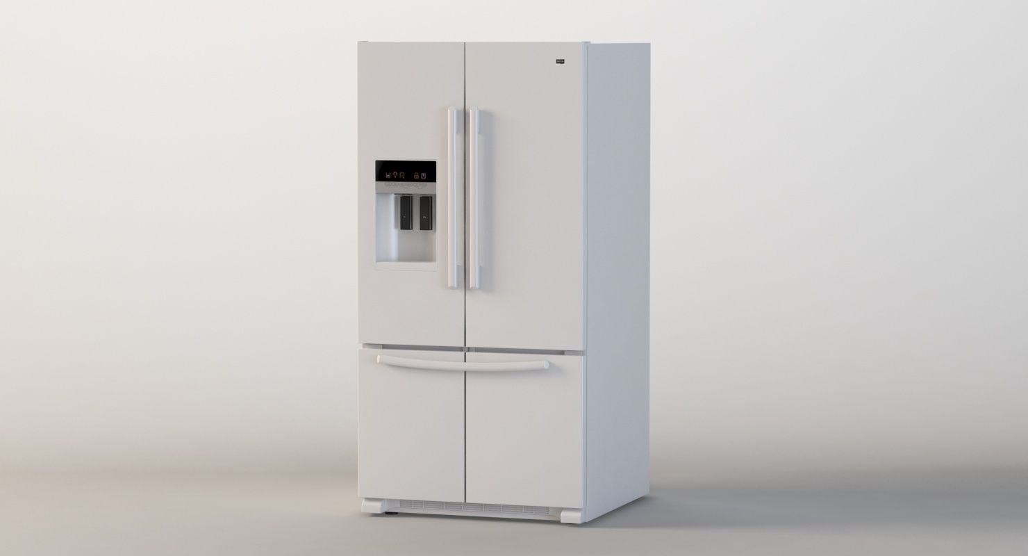 Maytag 26 Cu Ft Ice2o French Door Refrigerator 3D model_7