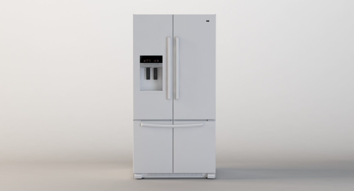 Maytag 26 Cu Ft Ice2o French Door Refrigerator 3D model_1