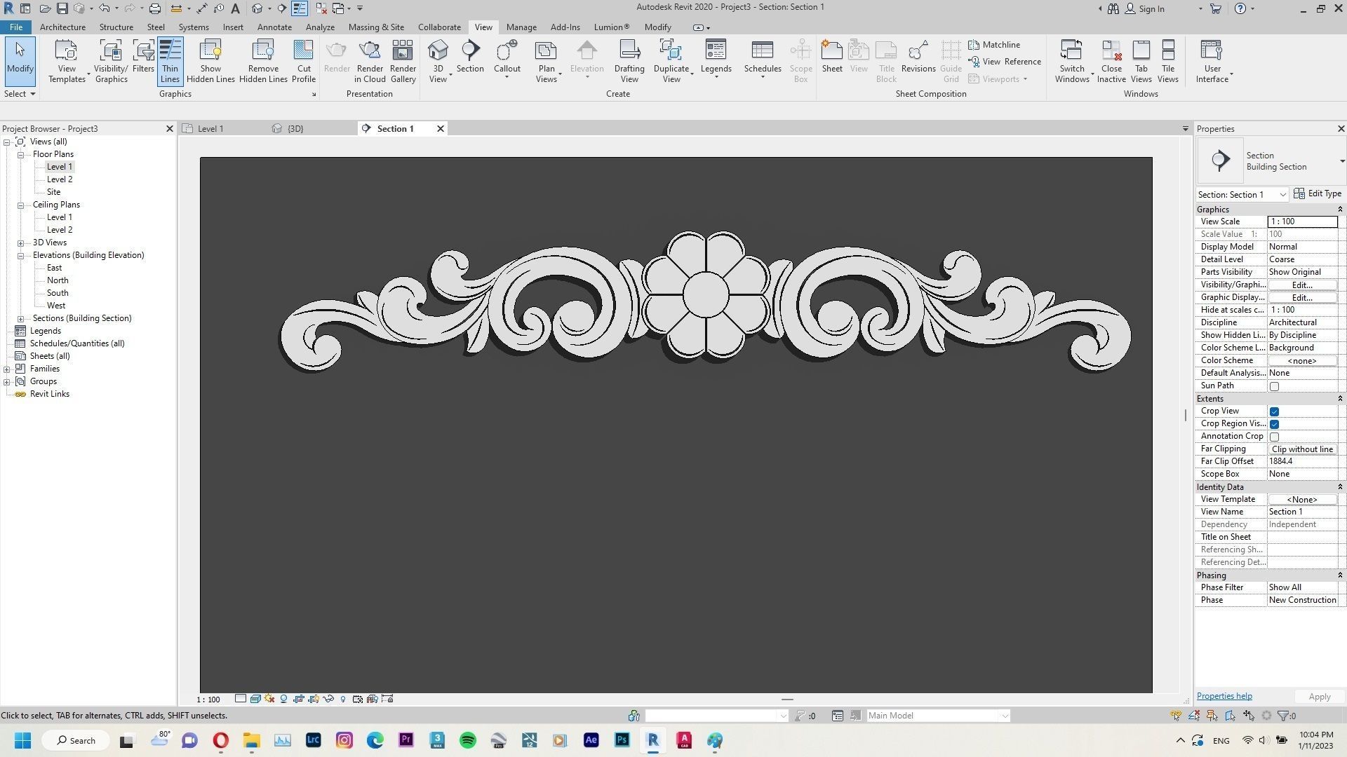 Classic Ornaments Revit Family 3D model CGTrader