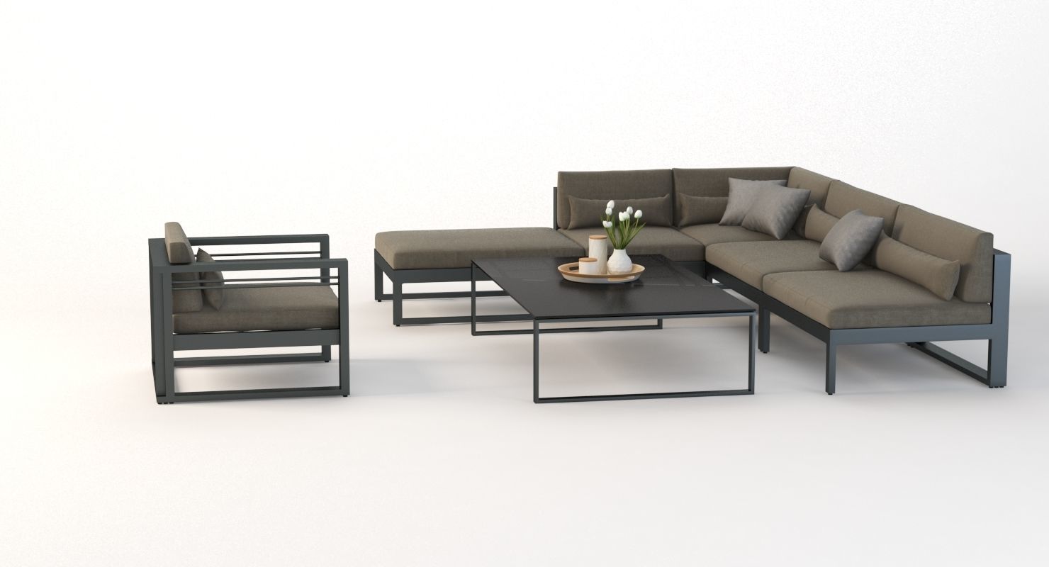 Manutti Fuse Outdoor Garden Modular Sofa 01 3D model_6