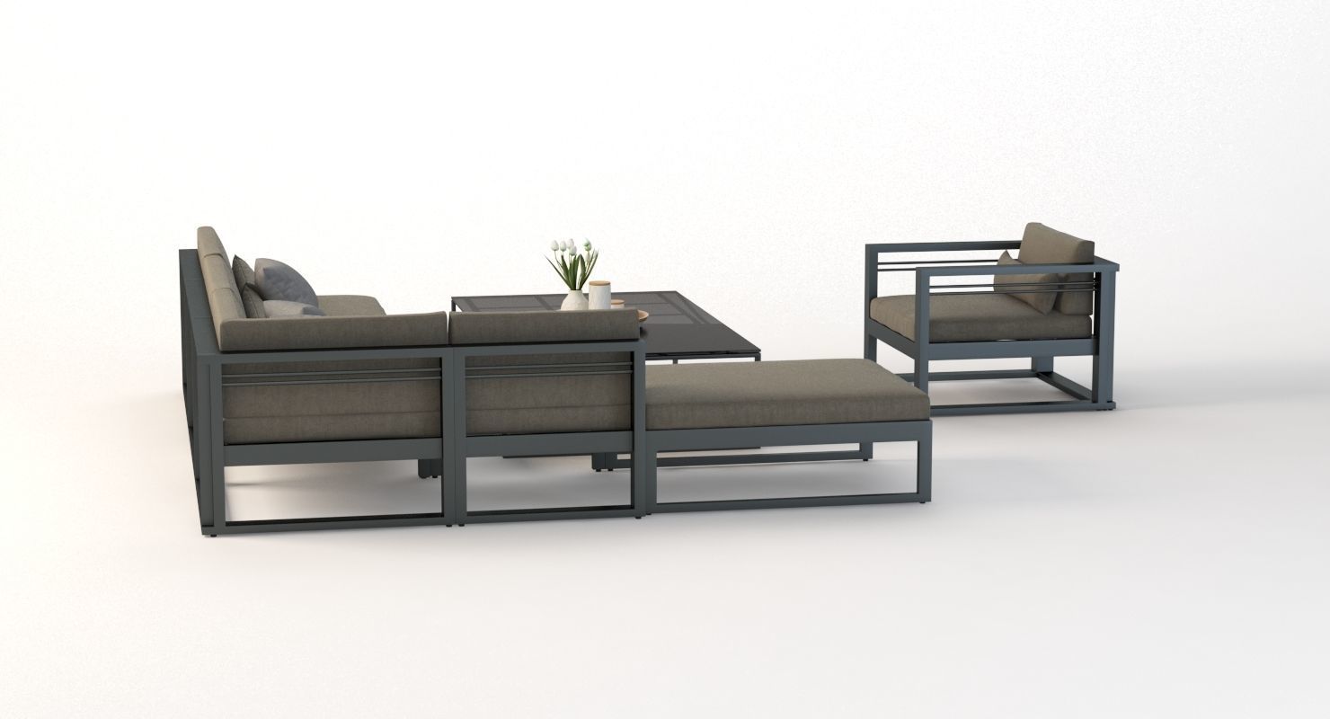 Manutti Fuse Outdoor Garden Modular Sofa 01 3D model_3