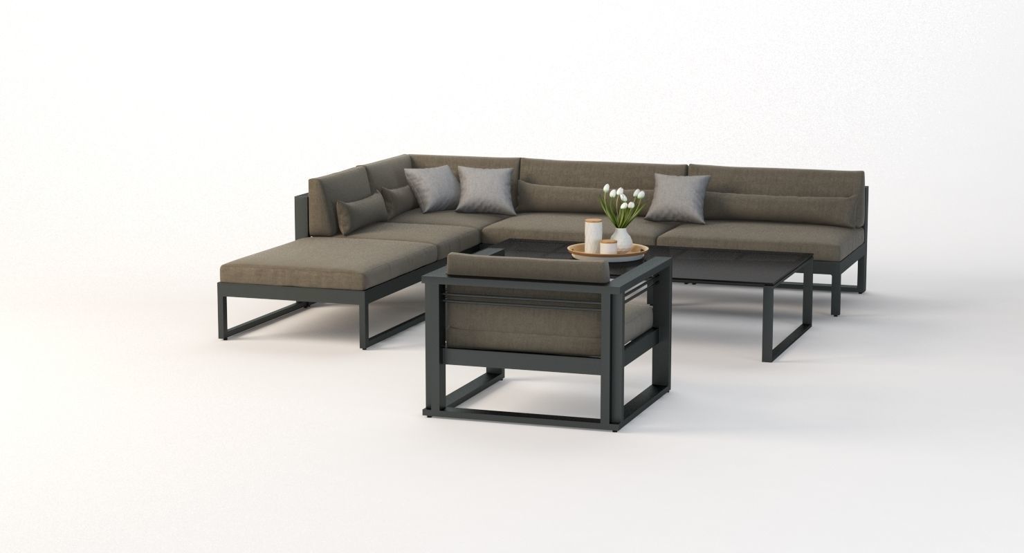 Manutti Fuse Outdoor Garden Modular Sofa 01 3D model_7