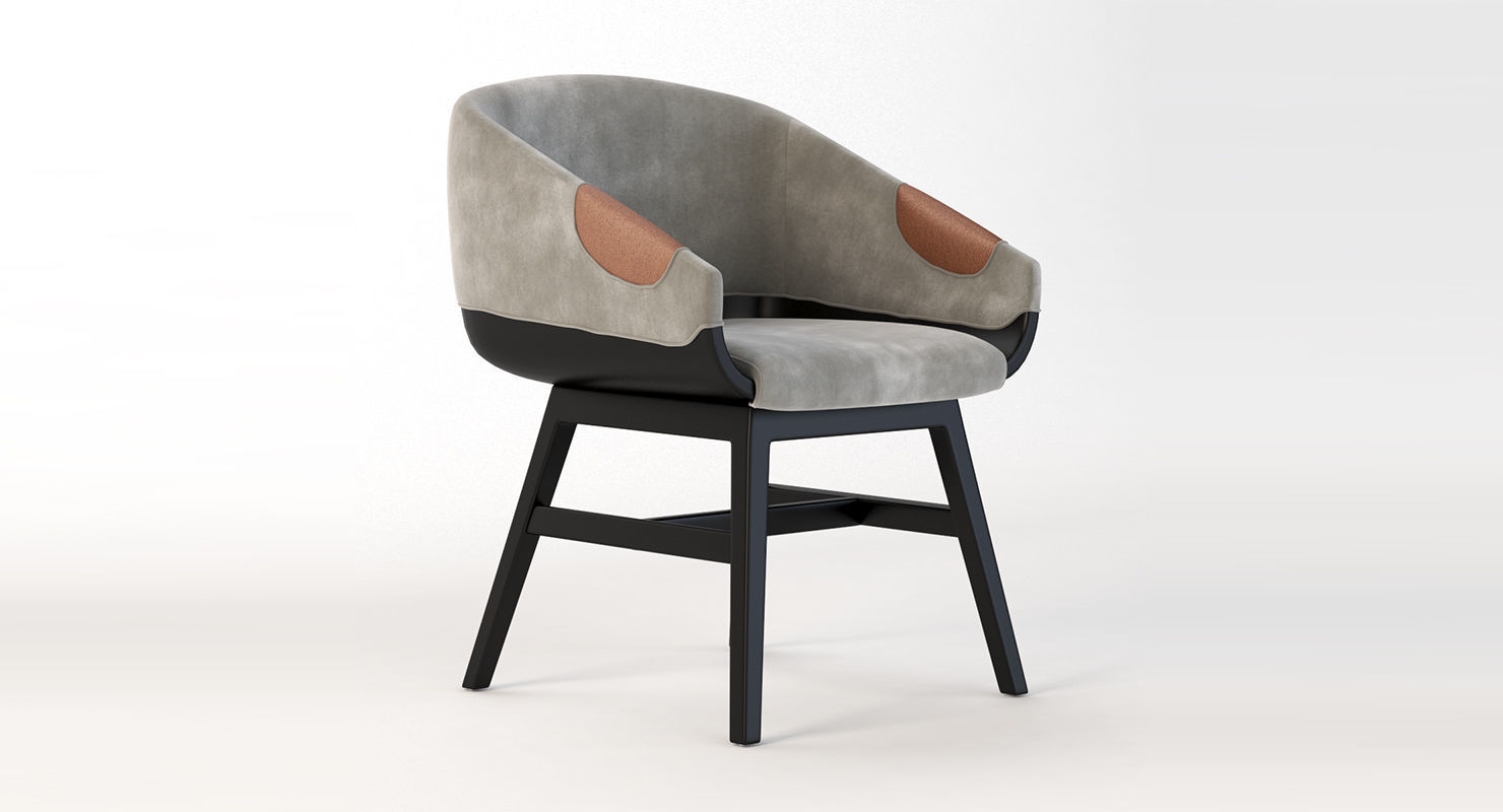 Lounge Chair 500 2472 by Charter Furniture 3D model_8