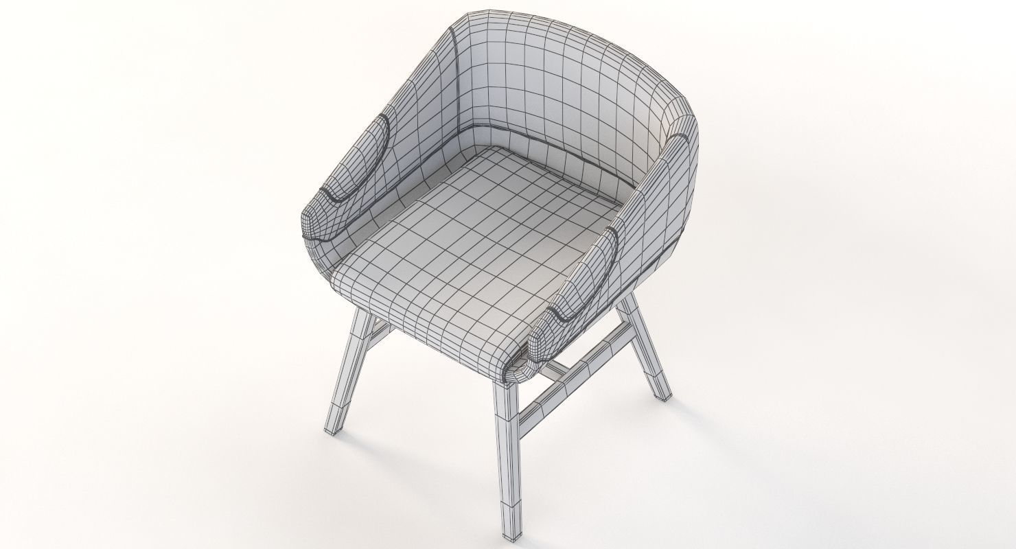 Lounge Chair 500 2472 by Charter Furniture 3D model_10