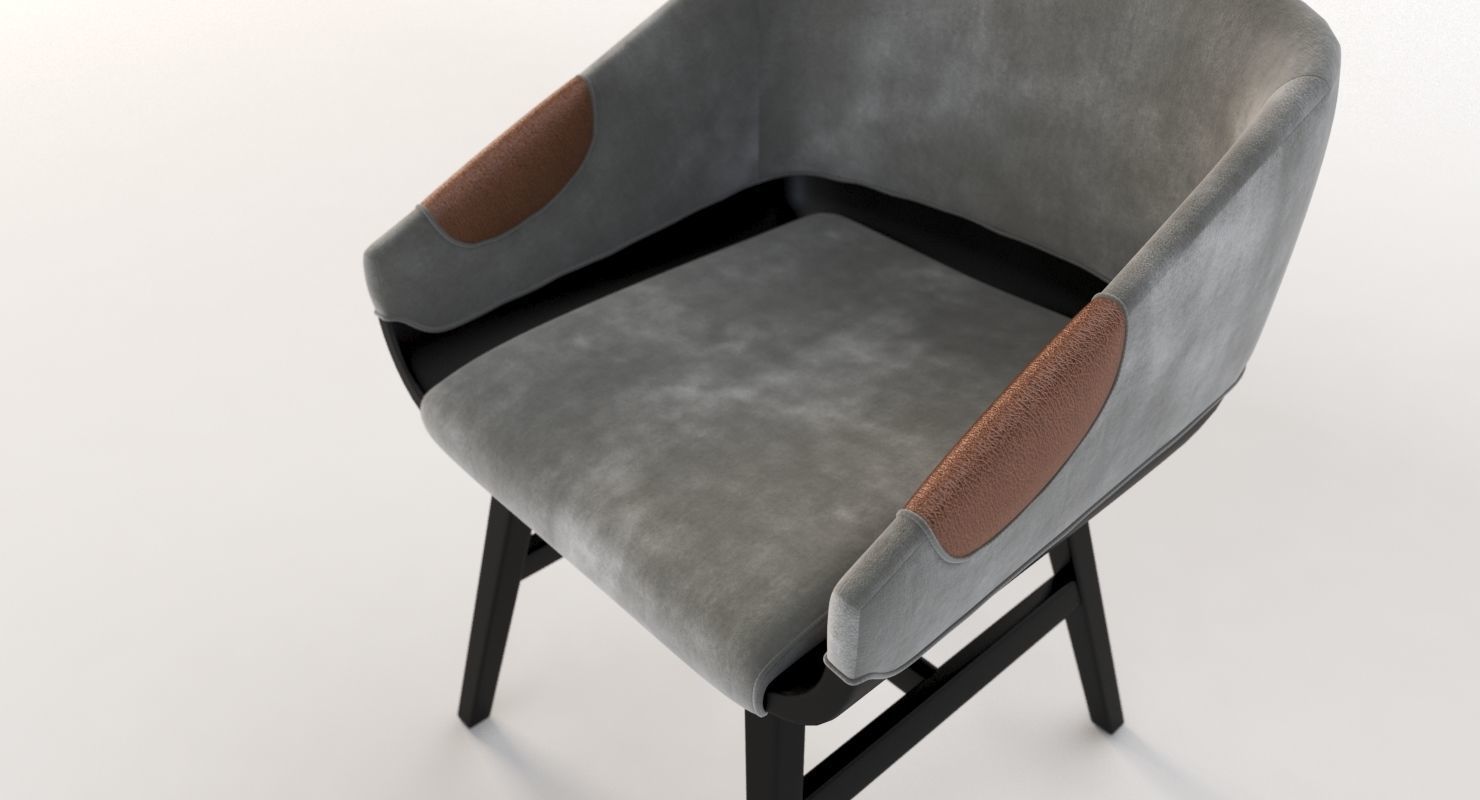 Lounge Chair 500 2472 by Charter Furniture 3D model_9