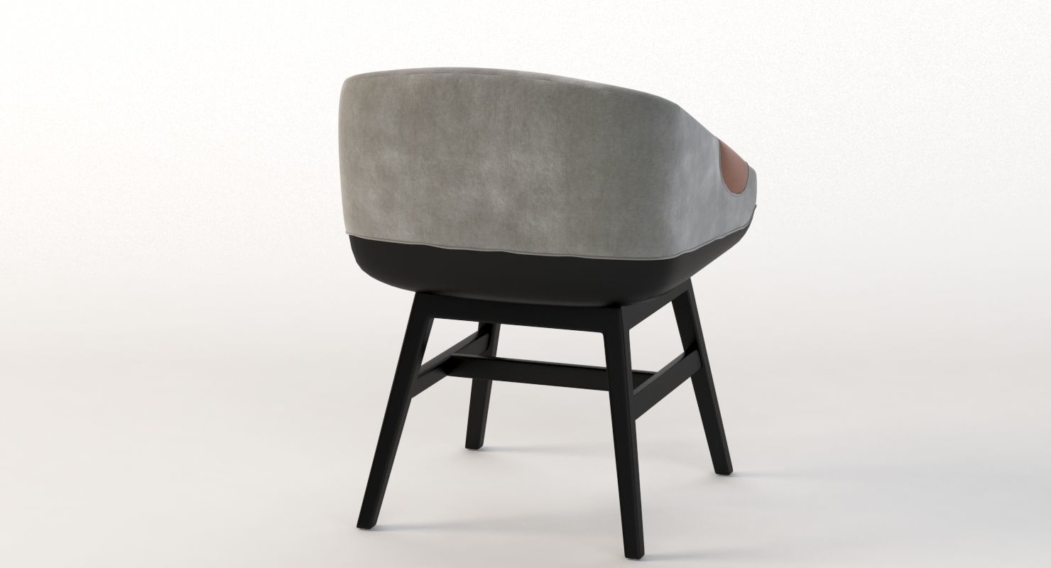 Lounge Chair 500 2472 by Charter Furniture 3D model_4