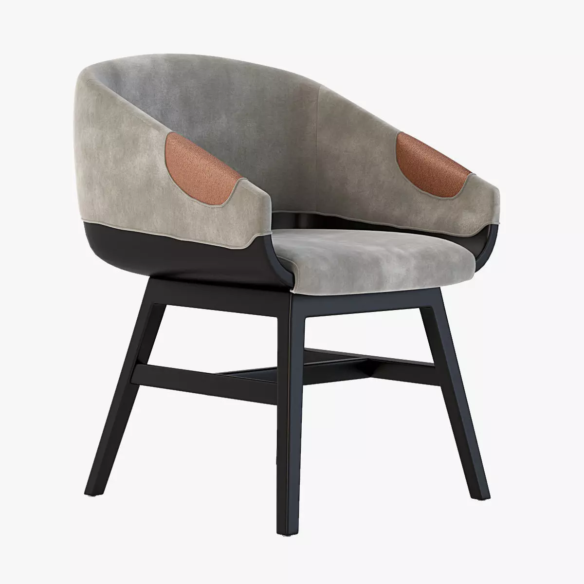 Lounge Chair 500 2472 by Charter Furniture 3D model_0