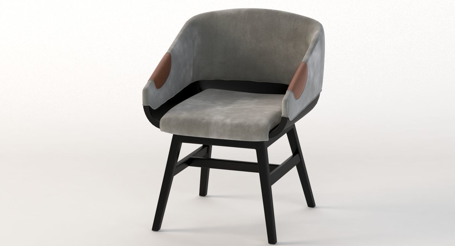 Lounge Chair 500 2472 by Charter Furniture 3D model_7