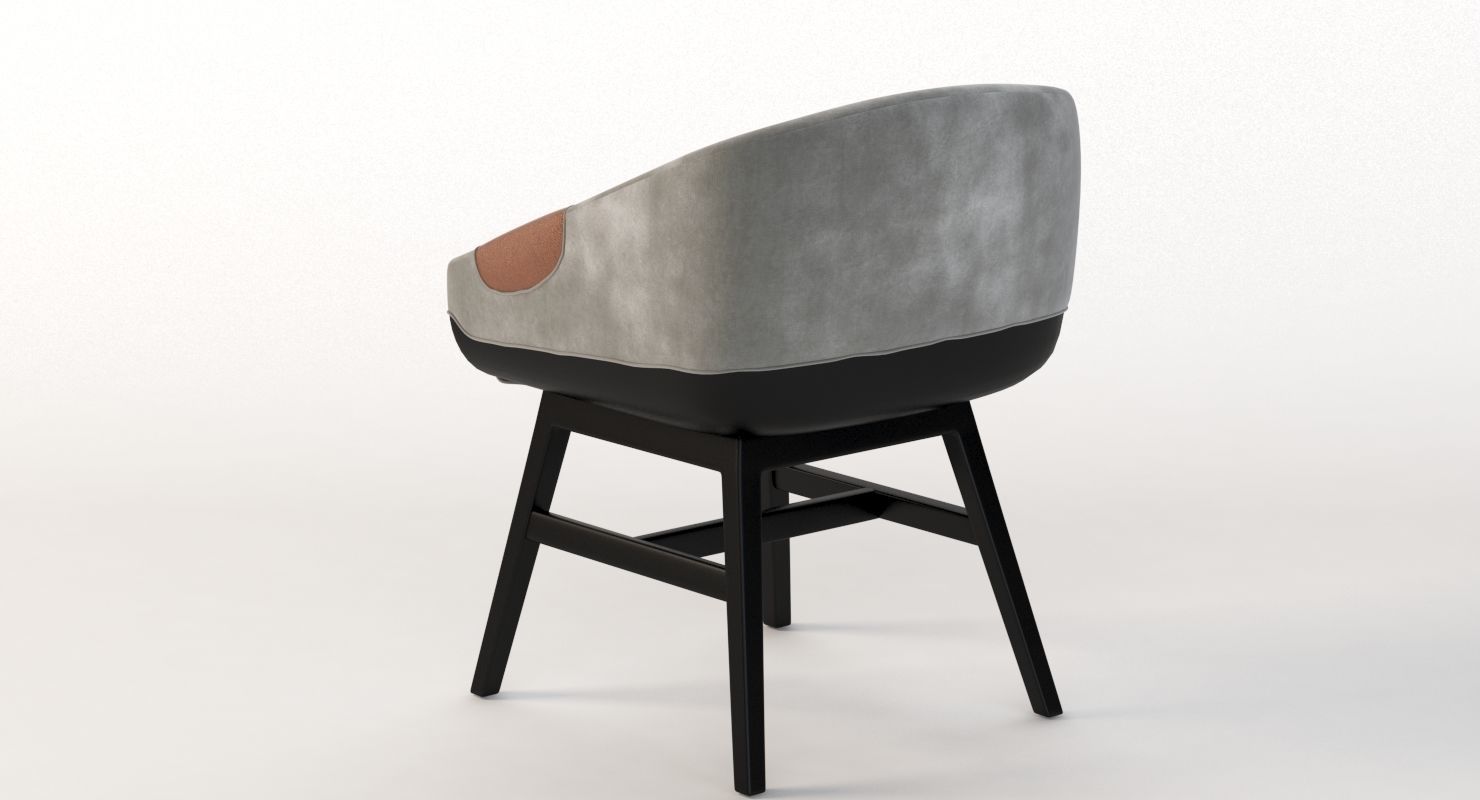 Lounge Chair 500 2472 by Charter Furniture 3D model_5